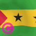 Sao-Tome-Principe Country Flag Elgato StreamDeck和Loupedeck动画GIF图标钥匙按钮背景壁纸