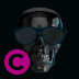 SKULL SUNGLASSES elgato streamdeck and loupedeck animated gif icons key button background wallpaper