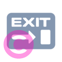 house exit sign icon | vivre-motion