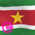 Suriname Country Flag Elgato StreamDeck和Loupedeck动画GIF图标钥匙按钮背景壁纸