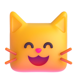 0080 grinning cat with smiling eyes 1f638 elgato streamdeck and loupedeck animated gif icons key button background wallpaper