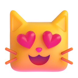 0080 smiling cat with heart eyes 1f63b elgato streamdeck and loupedeck animated gif icons key button background wallpaper