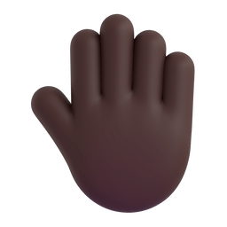 0160 raised back of hand dark skin tone 1f91a 1f3ff 1f3ff elgato streamdeck and loupedeck animated gif icons key button background wallpaper