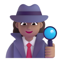 1040 woman detective medium skin tone 1f575 1f3fd 200d 2640 fe0f elgato streamdeck and loupedeck animated gif icons key button background wallpaper