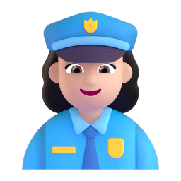 1040 woman police officer light skin tone 1f46e 1f3fb 200d 2640 fe0f elgato streamdeck and loupedeck animated gif icons key button background wallpaper
