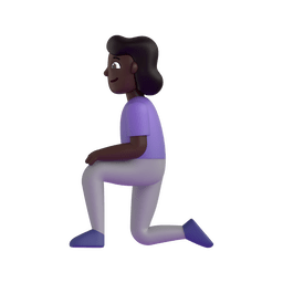 1440 woman kneeling dark skin tone 1f9ce 1f3ff 200d 2640 fe0f elgato streamdeck and loupedeck animated gif icons key button background wallpaper