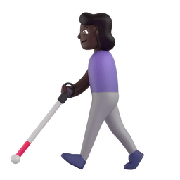1440 woman with white cane dark skin tone 1f469 1f3ff 200d 1f9af elgato streamdeck and loupedeck animated gif icons key button background wallpaper