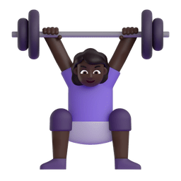 1680 woman lifting weights dark skin tone 1f3cb 1f3ff 200d 2640 fe0f elgato streamdeck and loupedeck animated gif icons key button background wallpaper
