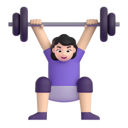 1680 woman lifting weights light skin tone 1f3cb 1f3fb 200d 2640 fe0f elgato streamdeck and loupedeck animated gif icons key button background wallpaper