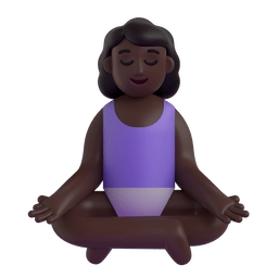 1840 woman in lotus position dark skin tone 1f9d8 1f3ff 200d 2640 fe0f elgato streamdeck and loupedeck animated gif icons key button background wallpaper
