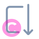 arrow autofit down 20 regular fluent font icon | vivre-motion