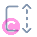 arrow autofit height dotted 20 regular fluent font icon | vivre-motion