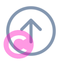 arrow circle up 20 regular fluent font icon | vivre-motion