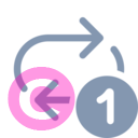 arrow repeat 1 20 regular fluent font icon | vivre-motion