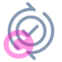 arrow sync checkmark 20 regular fluent font icon | vivre-motion
