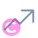 arrow trending 20 regular fluent font icon | vivre-motion