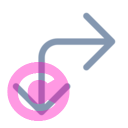 arrow turn bidirectional down right 20 regular fluent font icon | vivre-motion