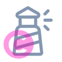 building lighthouse 20 regular fluent font icon | vivre-motion