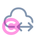 cloud swap 20 regular fluent font icon | vivre-motion