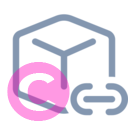 cube link 20 regular fluent font icon | vivre-motion