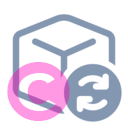 cube sync 20 regular fluent font icon | vivre-motion