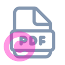 document pdf 20 regular fluent font icon | vivre-motion