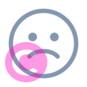 emoji sad 20 regular fluent font icon | vivre-motion