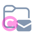 folder mail 20 regular fluent font icon | vivre-motion