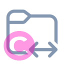 folder swap 20 regular fluent font icon | vivre-motion