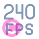 fps 240 20 regular fluent font icon | vivre-motion