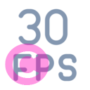 fps 30 20 regular fluent font icon | vivre-motion