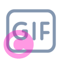 gif 20 regular fluent font icon | vivre-motion