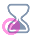 hourglass half 20 regular fluent font icon | vivre-motion