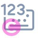 keyboard 123 20 regular fluent font icon | vivre-motion