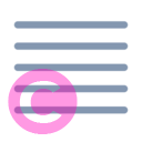 line horizontal 5 20 regular fluent font icon | vivre-motion