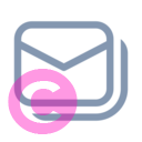 mail multiple 20 regular fluent font icon | vivre-motion