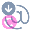 mention arrow down 20 regular fluent font icon | vivre-motion