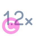 multiplier 1 2x 20 regular fluent font icon | vivre-motion