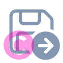 save arrow right 20 regular fluent font icon | vivre-motion