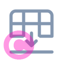 table move below 20 regular fluent font icon | vivre-motion