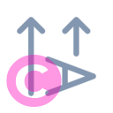 text direction rotate 90 left 20 regular fluent font icon | vivre-motion
