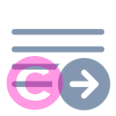 text grammar arrow right 20 regular fluent font icon | vivre-motion