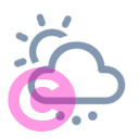 weather hail day 20 regular fluent font icon | vivre-motion