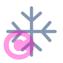 weather snowflake 20 regular fluent font icon | vivre-motion