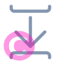 arrow between down 20 regular fluent font icon | vivre-motion