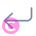 arrow enter left 20 regular fluent font icon | vivre-motion
