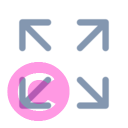arrow expand 20 regular fluent font icon | vivre-motion