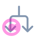 arrow split 20 regular fluent font icon | vivre-motion
