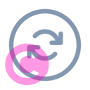 arrow sync circle 20 regular fluent font icon | vivre-motion