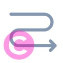 arrow wrap 20 regular fluent font icon | vivre-motion